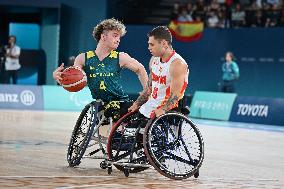 Paris 2024 Paralympic - Weelchair Basketball Spain v Australia