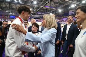 Paris 2024 Paralympics - Brigitte Macron At Para Track Cycling