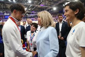 Paris 2024 Paralympics - Brigitte Macron At Para Track Cycling