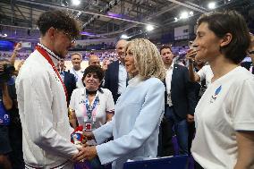 Paris 2024 Paralympics - Brigitte Macron At Para Track Cycling