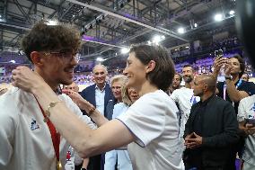 Paris 2024 Paralympics - Brigitte Macron At Para Track Cycling