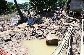 Flood Effected People In Feni District, Bangladesh