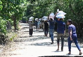 Flood Effected People In Feni District, Bangladesh