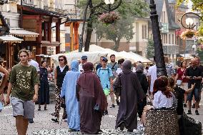 Crowds Arrive To Zakopane  On Last Weekend Of School Holidays