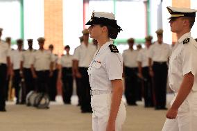 Princess Leonor Performs Her First Activities At The Naval School Of Marin