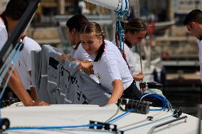 Princess Leonor Performs Her First Activities At The Naval School Of Marin