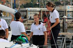 Princess Leonor Performs Her First Activities At The Naval School Of Marin