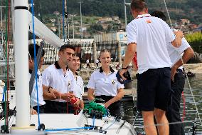 Princess Leonor Performs Her First Activities At The Naval School Of Marin