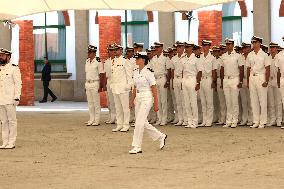 Princess Leonor Performs Her First Activities At The Naval School Of Marin