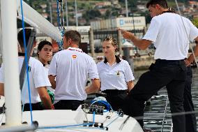 Princess Leonor Performs Her First Activities At The Naval School Of Marin