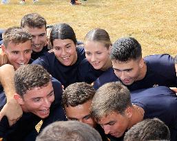 Princess Leonor Performs Her First Activities At The Naval School Of Marin