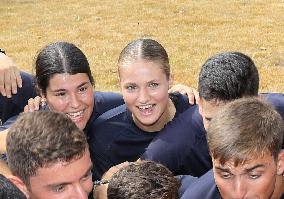 Princess Leonor Performs Her First Activities At The Naval School Of Marin