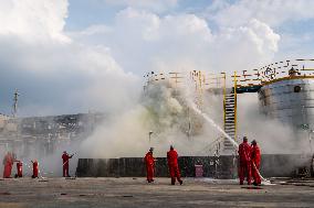 An Emergency Drill For Hazardous Chemical Production Safety Accidents