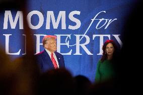 Trump At The Moms For Liberty National Summit - Washington