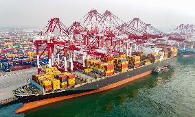 The Import and Export Volume of African Goods at Qingdao Port Increased