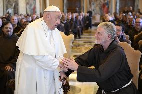 Pope Francis Meets The General Chapter Of The Capuchin Friars - Vatican