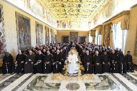 Pope Francis Meets The General Chapter Of The Capuchin Friars - Vatican