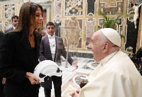 Pope Francis Meets Members Of A Clean Energy Company - Vatican