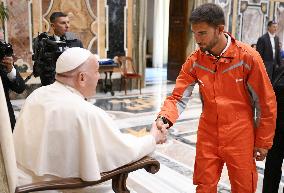 Pope Francis Meets Members Of A Clean Energy Company - Vatican