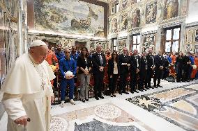 Pope Francis Meets Members Of A Clean Energy Company - Vatican