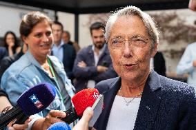 Elisabeth Borne Gives Speech At Renaissance Campus - Paris