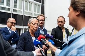 Elisabeth Borne Gives Speech At Renaissance Campus - Paris