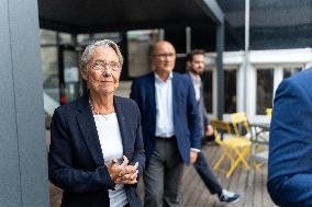 Elisabeth Borne Gives Speech At Renaissance Campus - Paris