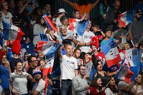 Paris 2024 Paralympics - Table Tennis - Flora Vautier and Florian Merrien Competing