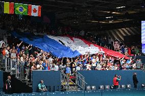 Paris 2024 Paralympics - Table Tennis - Flora Vautier and Florian Merrien Competing