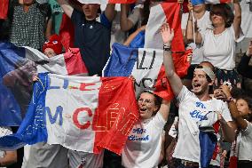 Paris 2024 Paralympics - Table Tennis - Flora Vautier and Florian Merrien Competing