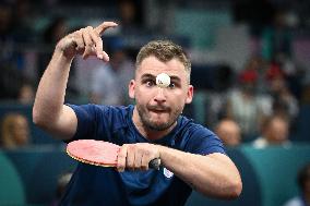 Paris 2024 Paralympics - Table Tennis - Clement Berthier And Esteban Herrault Competing