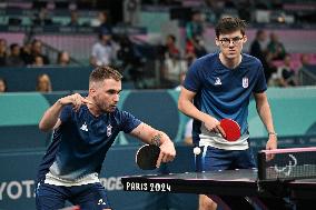 Paris 2024 Paralympics - Table Tennis - Clement Berthier And Esteban Herrault Competing