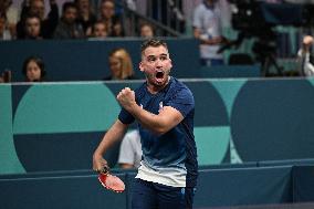 Paris 2024 Paralympics - Table Tennis - Clement Berthier And Esteban Herrault Competing