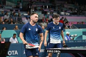 Paris 2024 Paralympics - Table Tennis - Clement Berthier And Esteban Herrault Competing