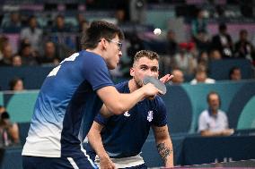 Paris 2024 Paralympics - Table Tennis - Clement Berthier And Esteban Herrault Competing