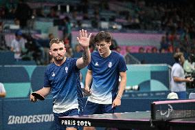 Paris 2024 Paralympics - Table Tennis - Clement Berthier And Esteban Herrault Competing