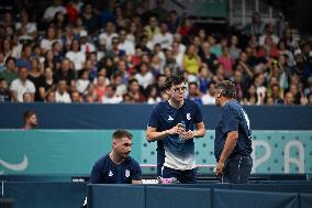 Paris 2024 Paralympics - Table Tennis - Clement Berthier And Esteban Herrault Competing