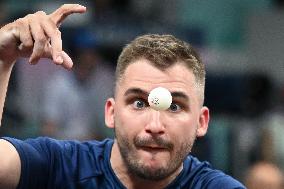 Paris 2024 Paralympics - Table Tennis - Clement Berthier And Esteban Herrault Competing