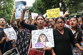 Current And Ex Students Take Part In Protest Rally In Kolkata