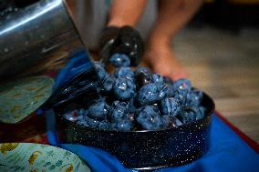 Seasonal Plum Jam Making