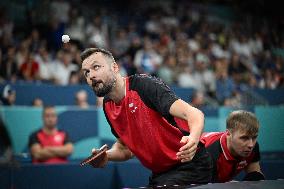 Paris 2024 Paralympics - Table Tennis - Zhao Shuai And Patryk Chojnowsk Competing