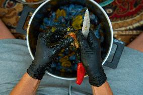 Seasonal Plum Jam Making