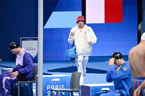 Paris 2024 Paralympics - Para Swimming - Alex Portal and Kylian Portal on the 400m freestyle podium