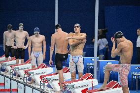 Paris 2024 Paralympics - Para Swimming - Alex Portal and Kylian Portal on the 400m freestyle podium