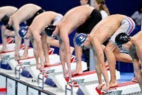 Paris 2024 Paralympics - Para Swimming - Alex Portal and Kylian Portal on the 400m freestyle podium