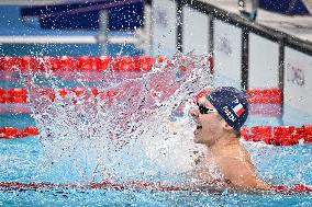 Paris 2024 Paralympics - Para Swimming - Alex Portal and Kylian Portal on the 400m freestyle podium