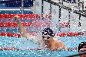 Paris 2024 Paralympics - Para Swimming - Alex Portal and Kylian Portal on the 400m freestyle podium