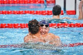 Paris 2024 Paralympics - Para Swimming - Alex Portal and Kylian Portal on the 400m freestyle podium