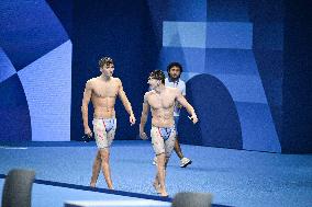 Paris 2024 Paralympics - Para Swimming - Alex Portal and Kylian Portal on the 400m freestyle podium