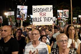 Israelis Attend Rally In Support Of Hostages Held By Hamas